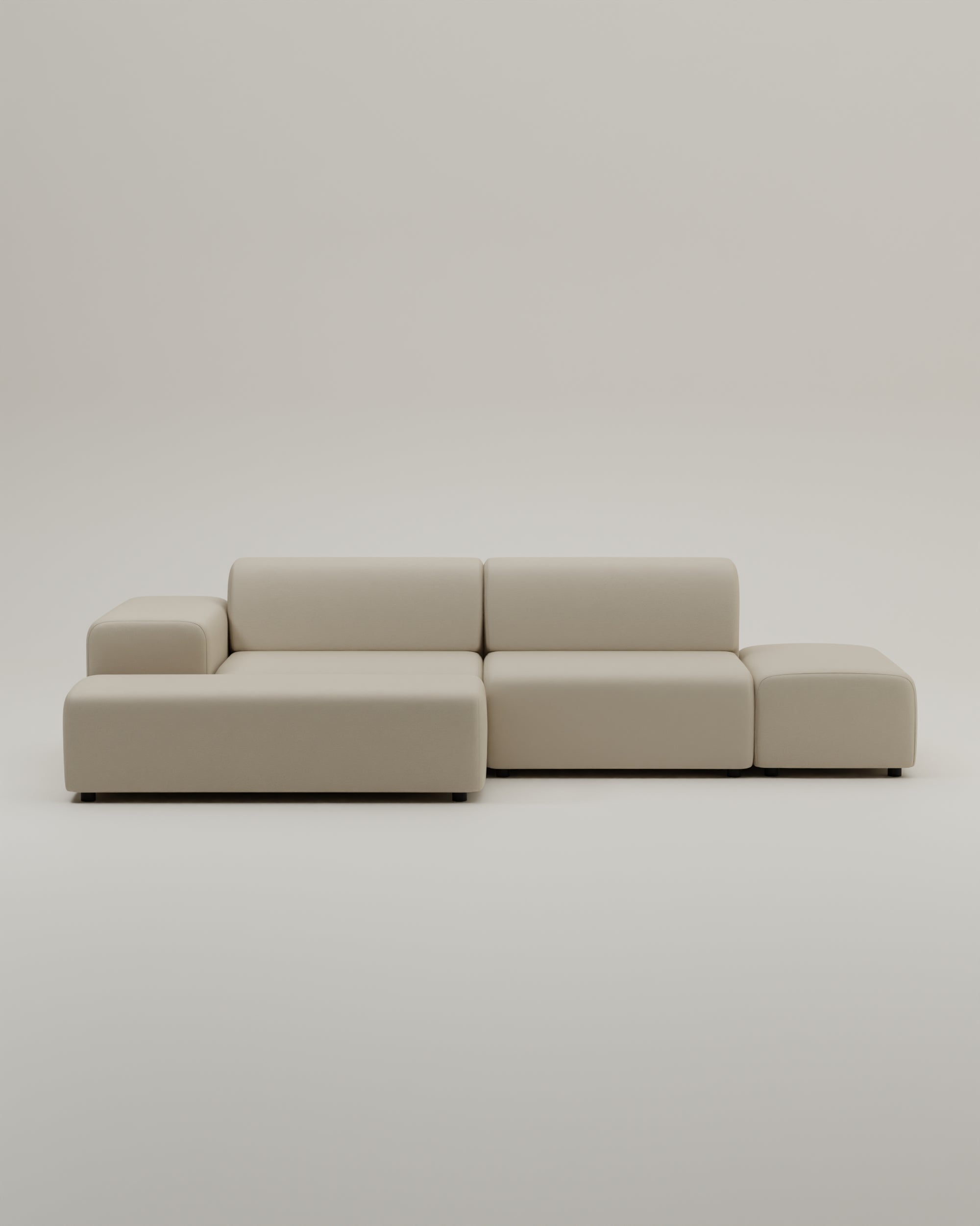 Outlet - Modulares Ecksofa Nina 4-Sitzer mit Schlaffunktion