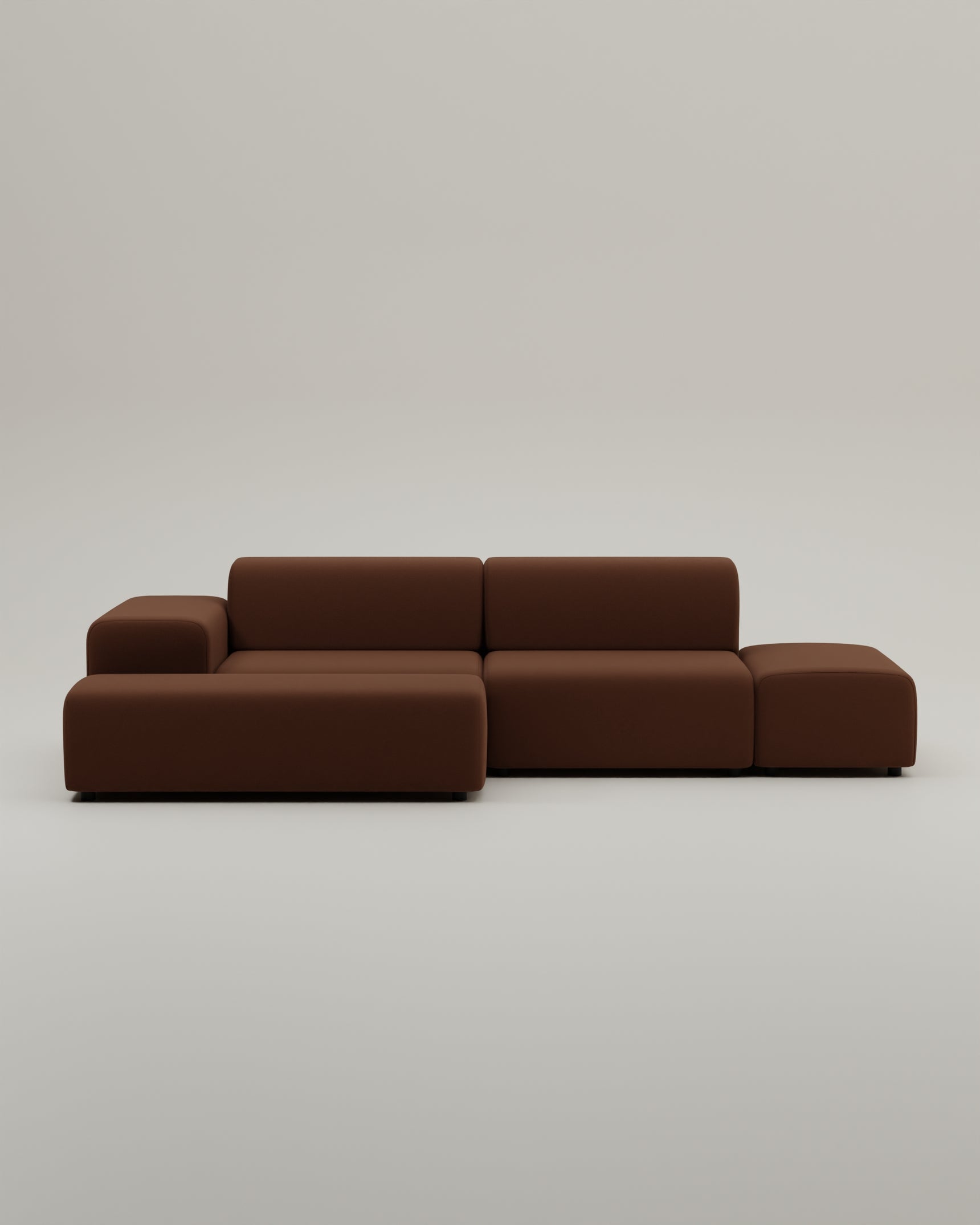 Sofá esquinero modular Nina de 4 plazas con función cama