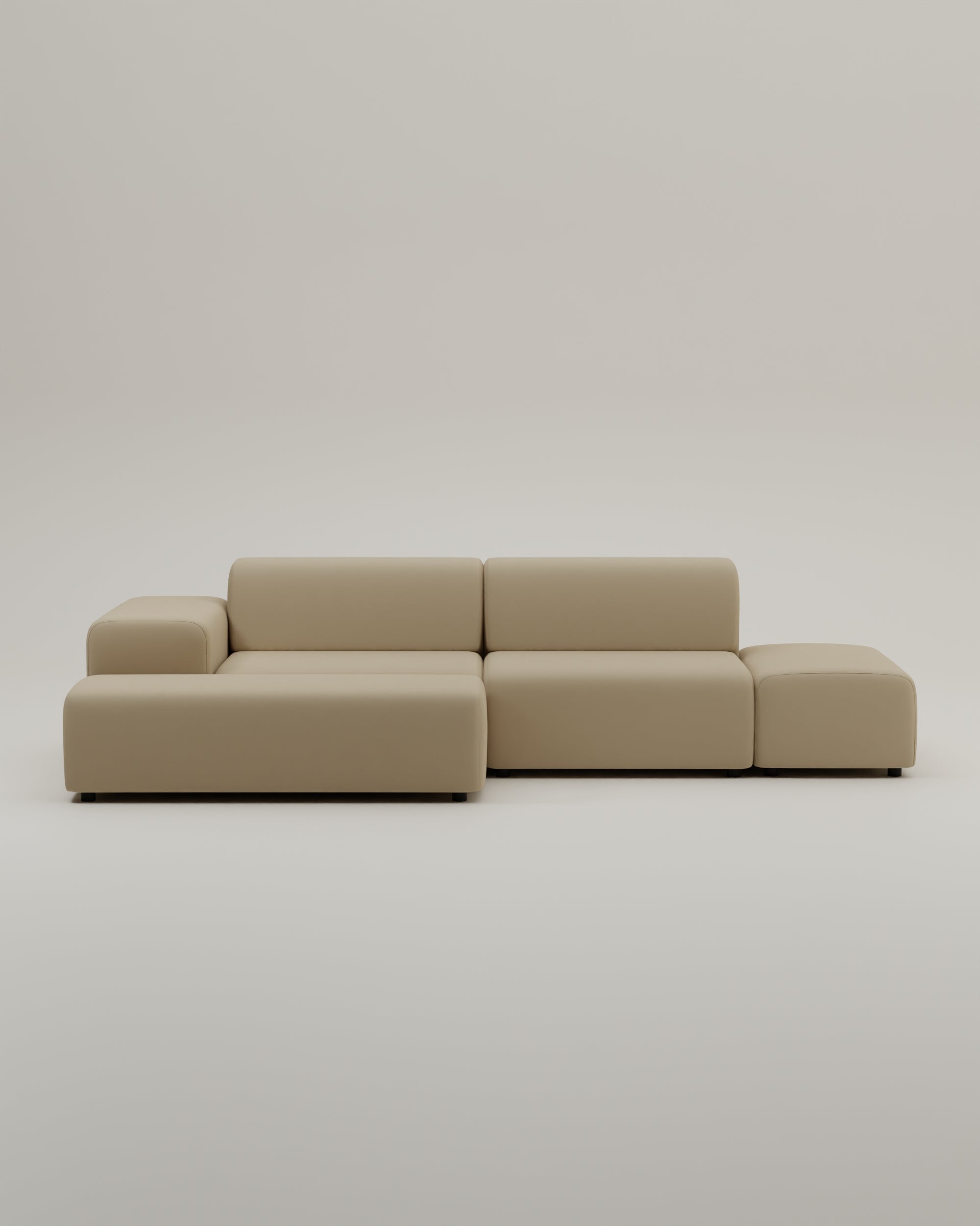 Outlet - Modulares Ecksofa Nina 4-Sitzer mit Schlaffunktion