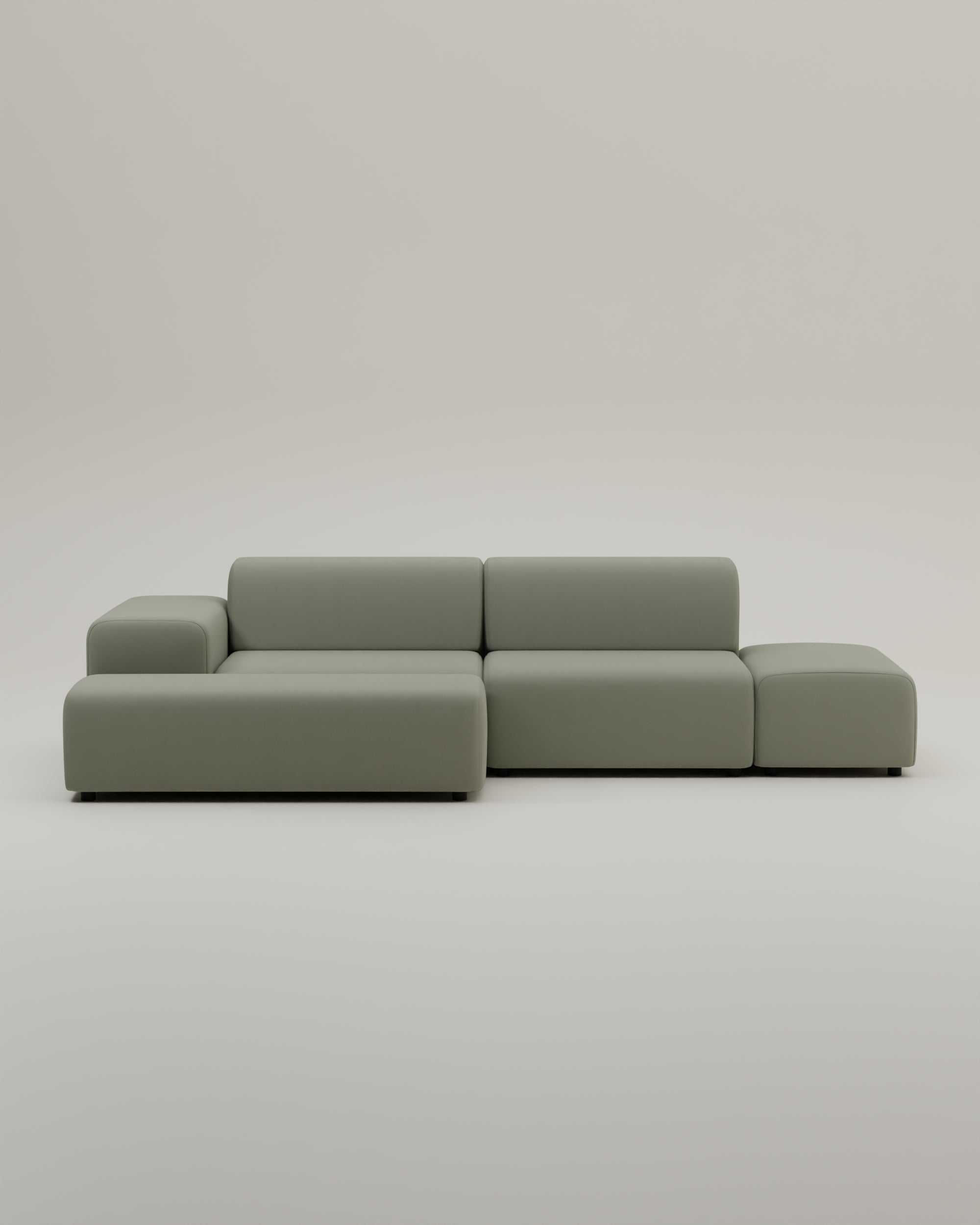 Outlet - Modulares Ecksofa Nina 4-Sitzer mit Schlaffunktion