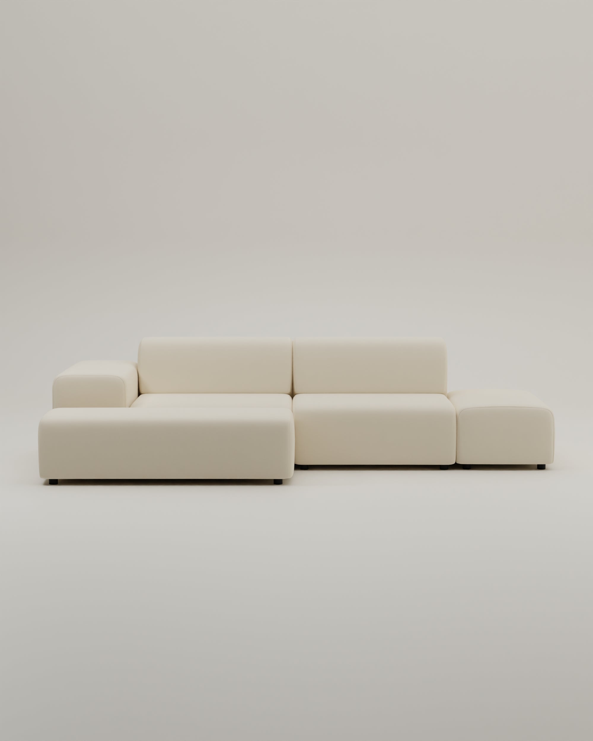Outlet - Modulares Ecksofa Nina 4-Sitzer mit Schlaffunktion