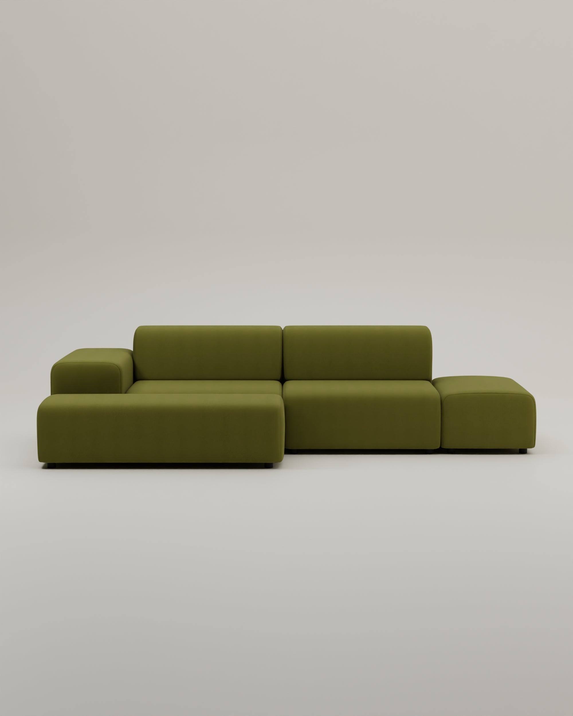 Outlet - Modulares Ecksofa Nina 4-Sitzer mit Schlaffunktion