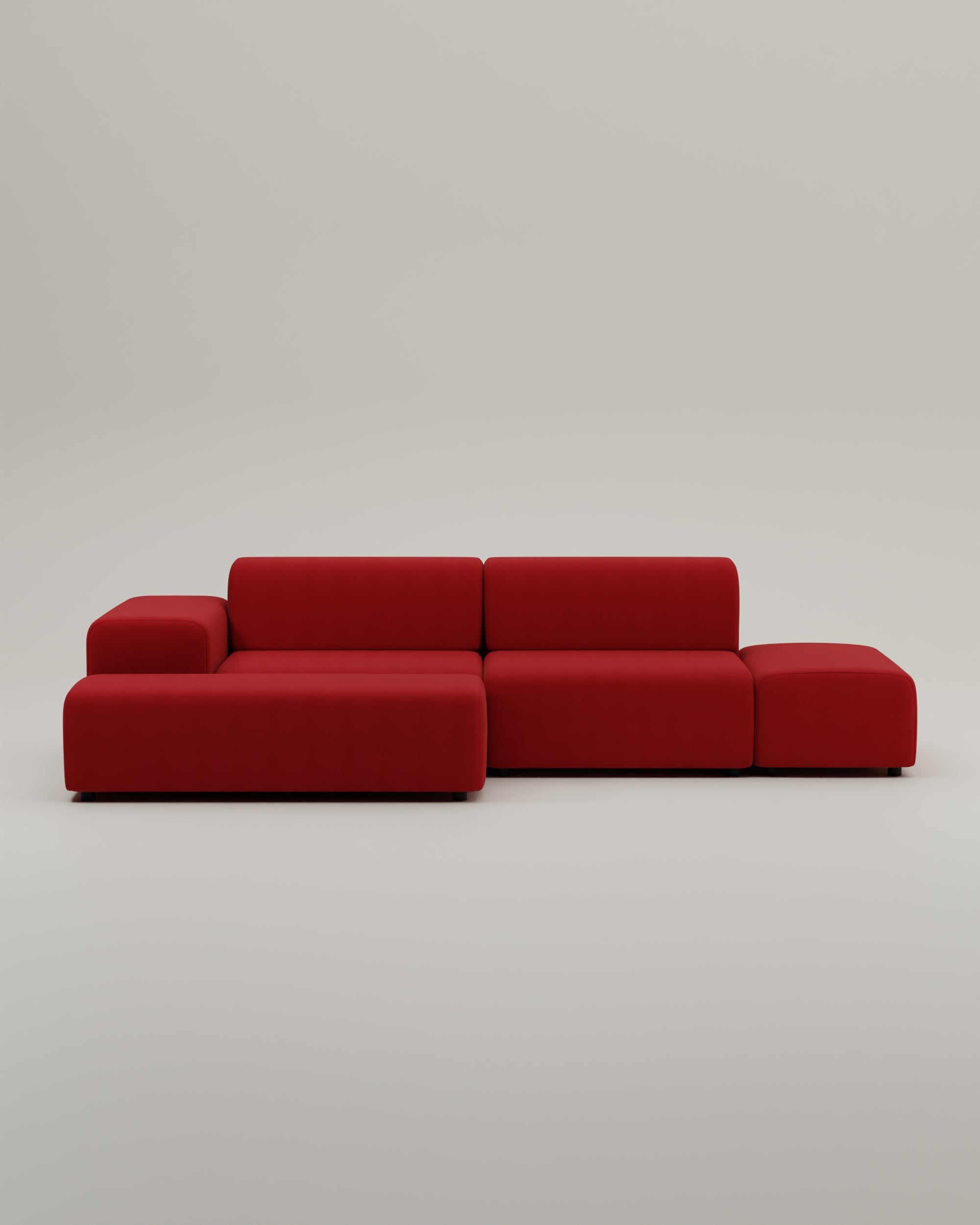 Outlet - Modulares Ecksofa Nina 4-Sitzer mit Schlaffunktion