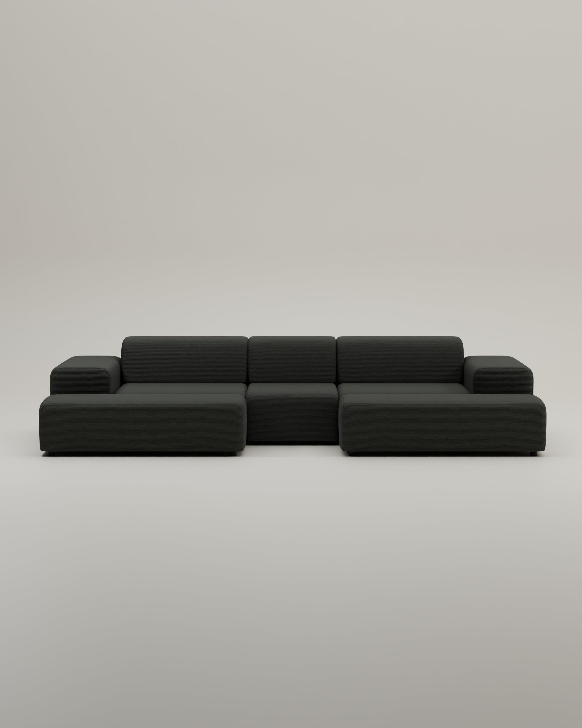 Sofá modular en forma de U Nina / zona de estar con función de dormitorio