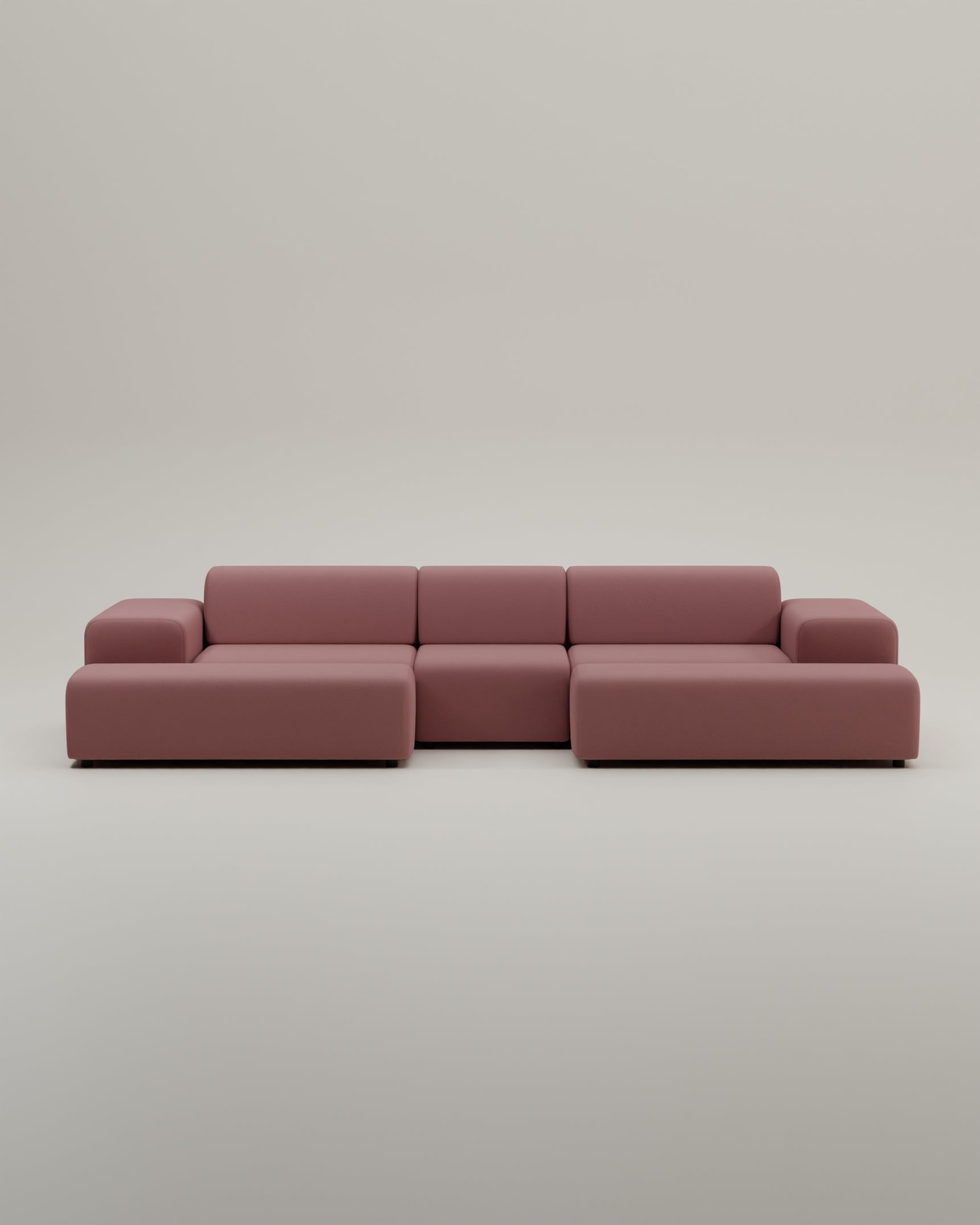 Sofá modular en forma de U Nina / zona de estar con función de dormitorio