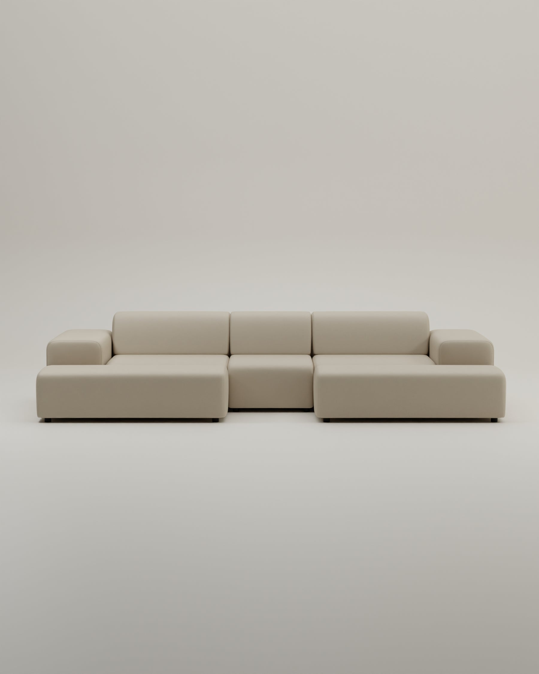 Modulares Sofa Nina U-Form / Wohnlandschaft mit Schlaffunktion