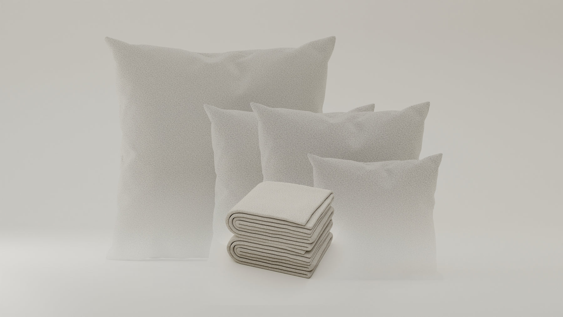 Stoffbezug - Kissen Set 4