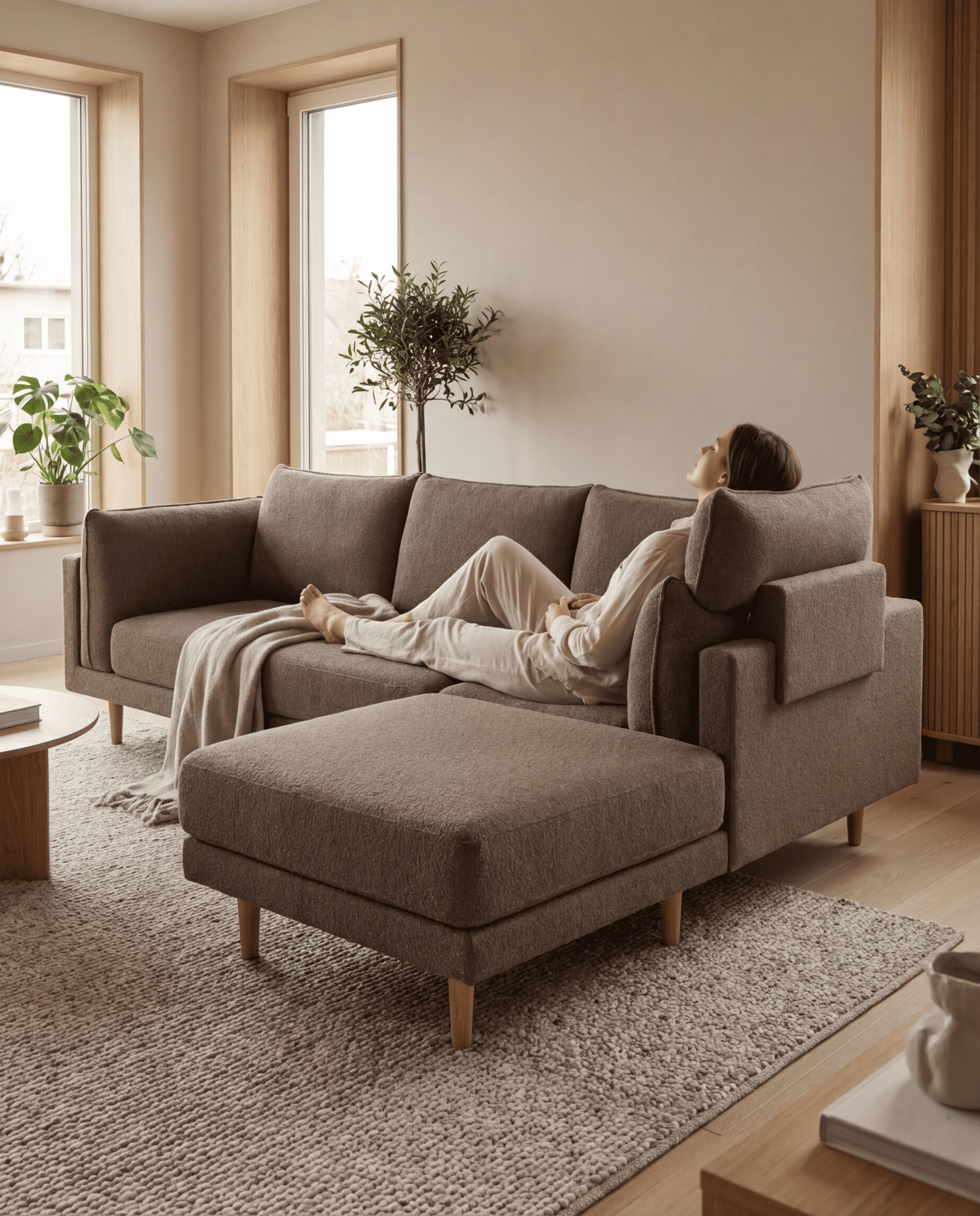 Stoffbezug - Kopfstütze mit Naht