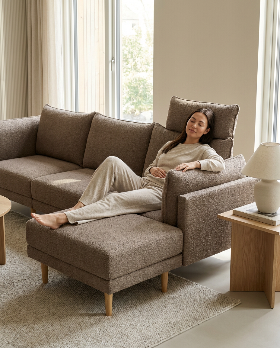 Stoffbezug - Kopfstütze mit Naht