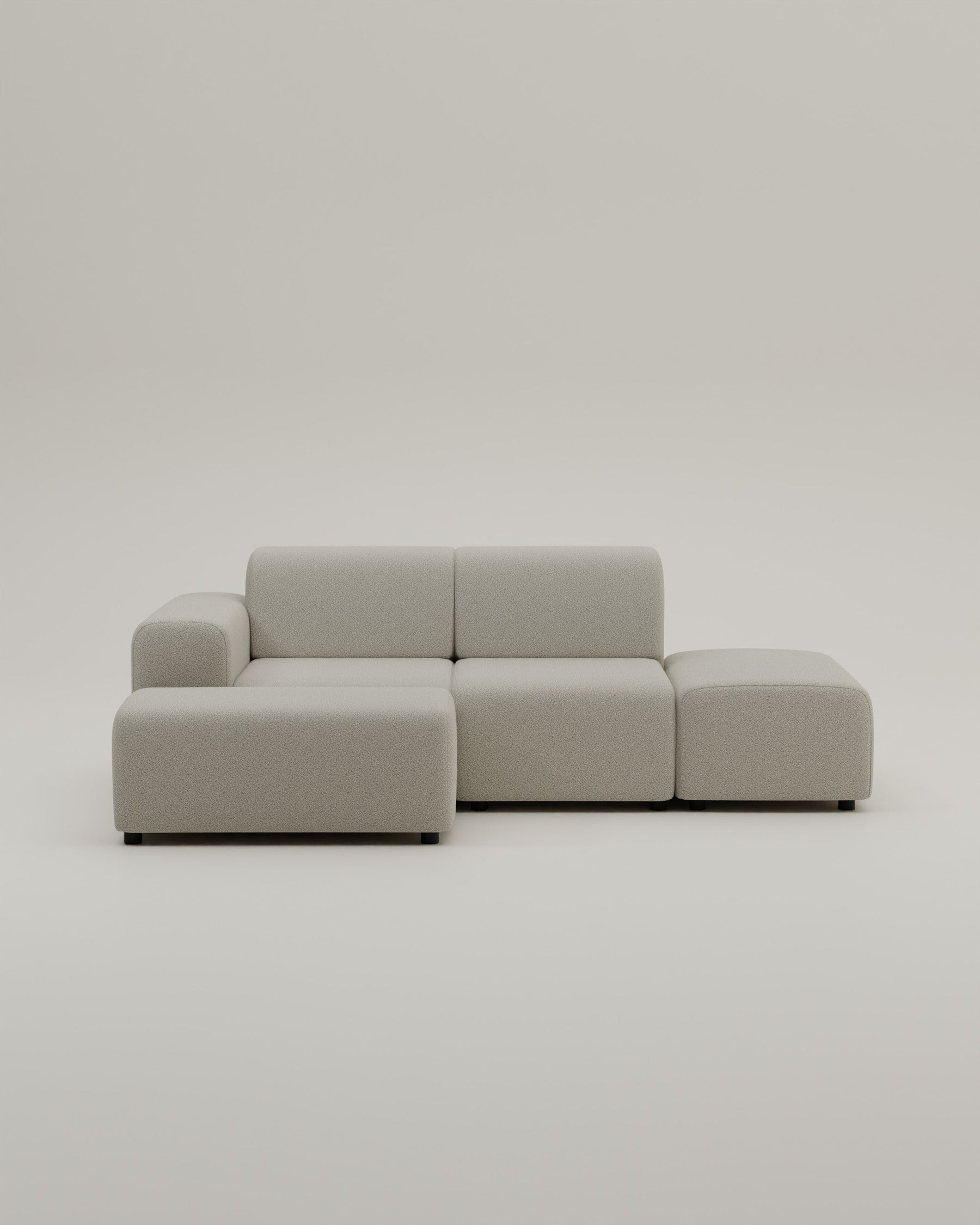 Modulares Ecksofa Nina 4-Sitzer Mini mit Schlaffunktion