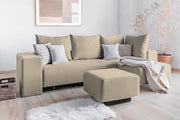 Modulares Sofa Amelie mit Schlaffunktion - Beige-Mollia - Livom