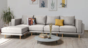 Modulares Sofa Donna XL mit Schlaffunktion - Creme-Mollia - Livom