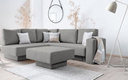 Modulares Sofa Jessica mit Schlaffunktion - Grau-Mollia - Livom