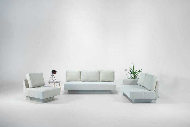 Modulares Sofa Jessica mit Schlaffunktion - Rot-Velare - Livom