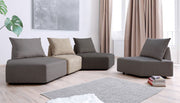 Modulares Sofa Katrina mit Schlaffunktion - Beige-Mollia - Livom